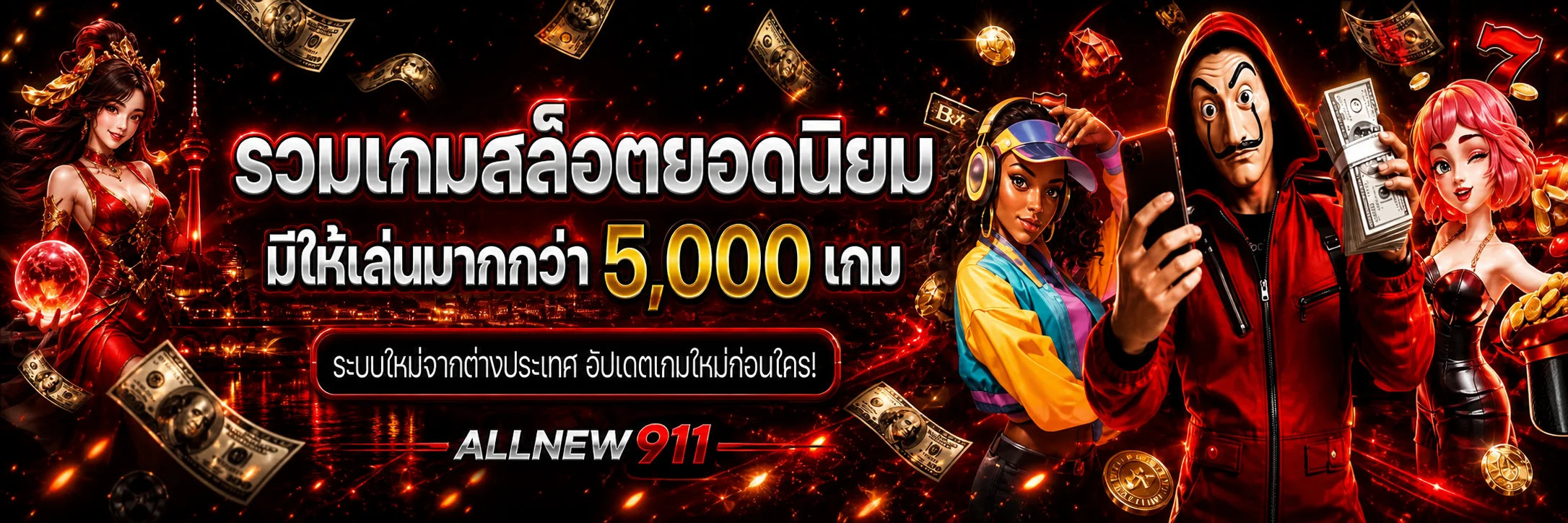 ภาพแนะนำสล็อตออนไลน์ ALLNEW911 และการวางแผนงบ